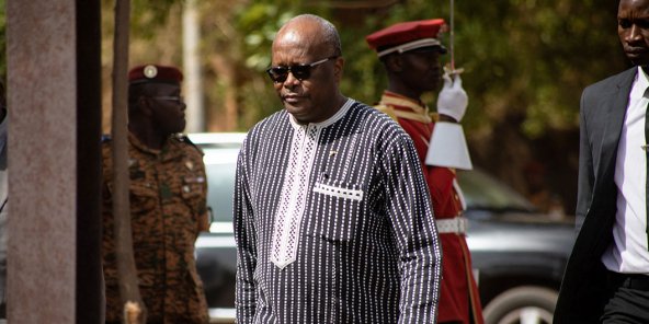 foto: President Roch Marc Christian Kaboré was nog maar sinds november 2020 aan zijn tweede ambtstermijn van vijf jaar begonnen