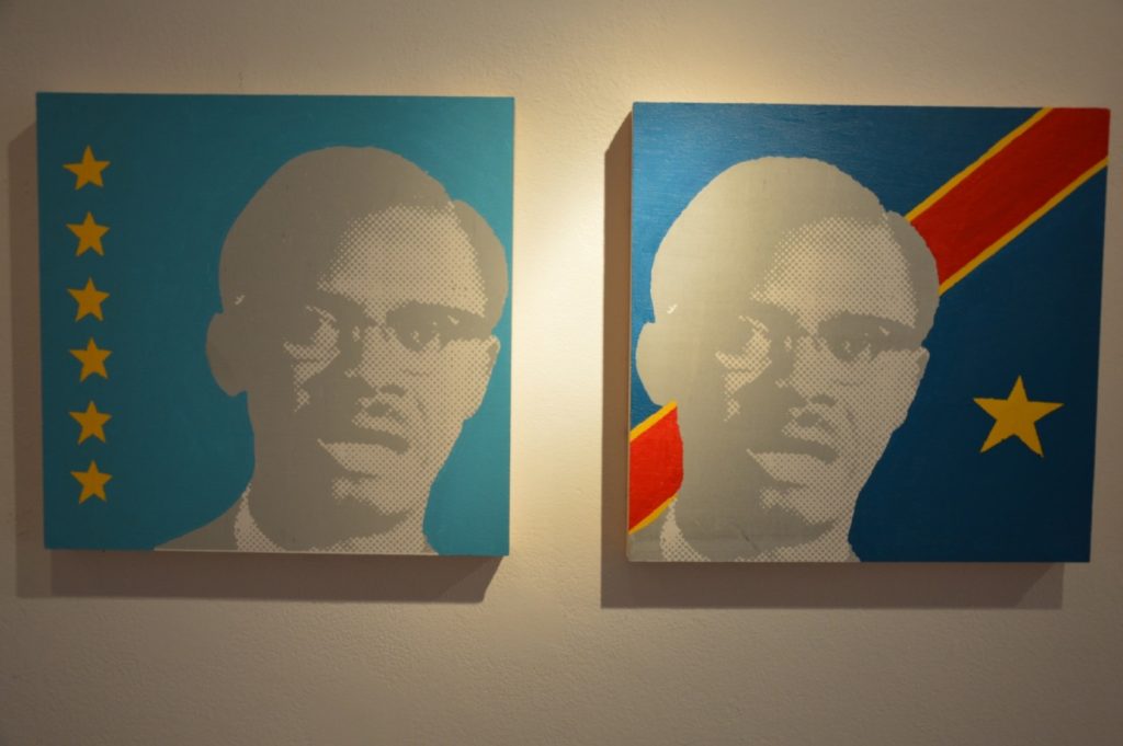 Kunstwerk ‘Lumumba’ van de Congolese kunstenaar Aimé Mpane