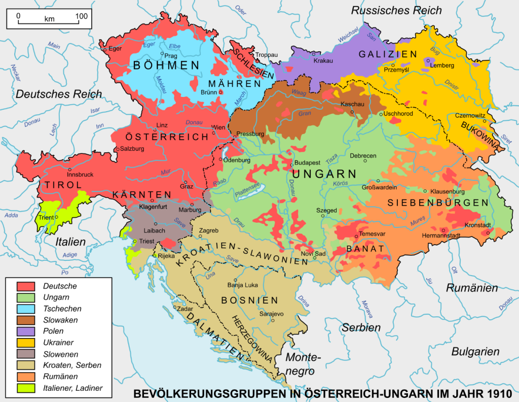 Bevolkingsgroepen in Oostenrijk-Hongarije (1910)