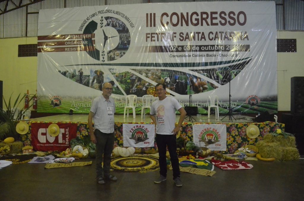 In oktober 2019 bezocht Luc Vankrunkelsven o.a. het derde congres van FETRAF in Santa Catarina