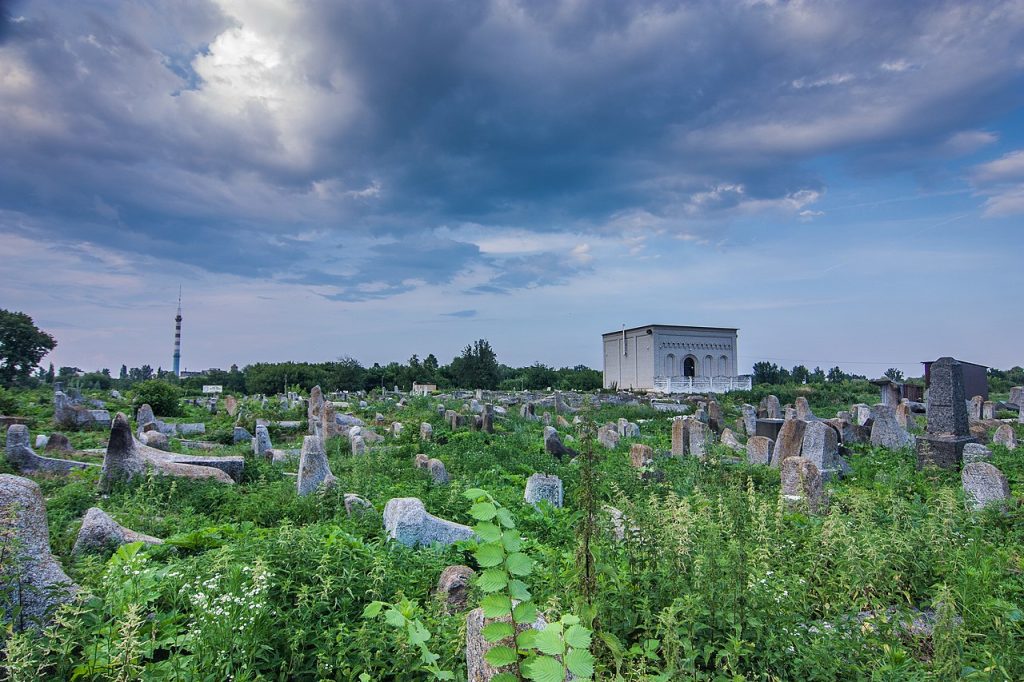 De oude Joodse begraafplaats in Berditsjev