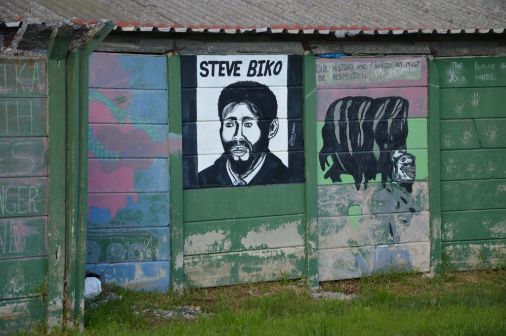 Afbeelding van anti-apartheidactivist Steve Biko (1946-1977)