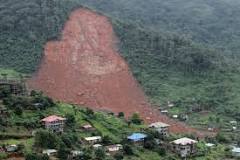 aardverschuiving die Sierra Leone trof in augustus 2017