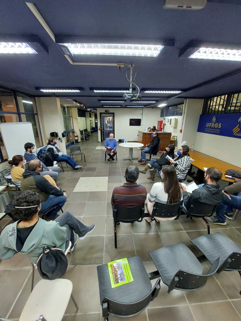 Een debat over de handelsovereenkomst EU-Mercosul aan de UFRGS, de federale universiteit van Rio Grande do Sul in Porto Alegre