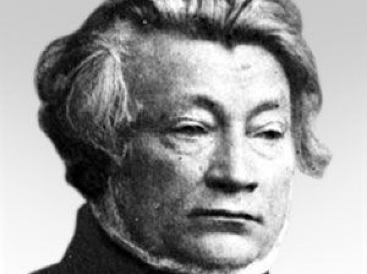 Een foto van Adam Mickiewicz uit 1853, twee jaar voor zijn dood.