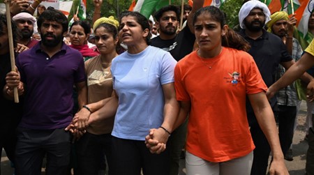 Female wrestlers of India went on a protest against the chairperson of the Indian Wrestling Federation, but were arrested during the protest in New Delhi.